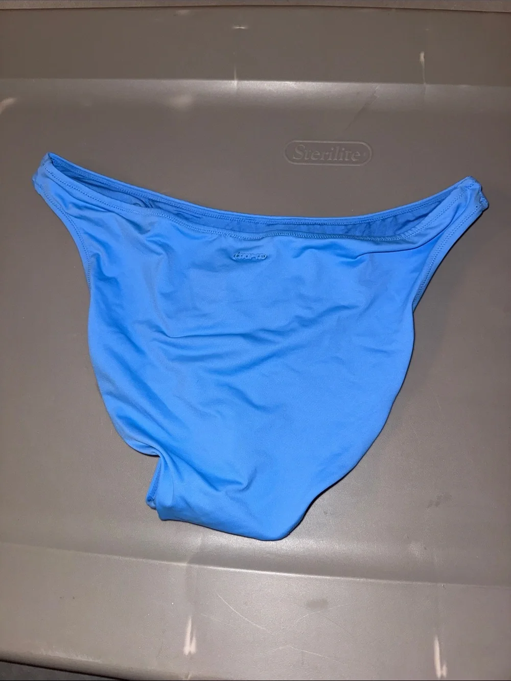 Skims Signature Swim Dipped Mid Coverage Bottom Tide Medium